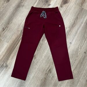 FIGS Women's Burgundy Yola 2.0 Skinny Scrub Pants